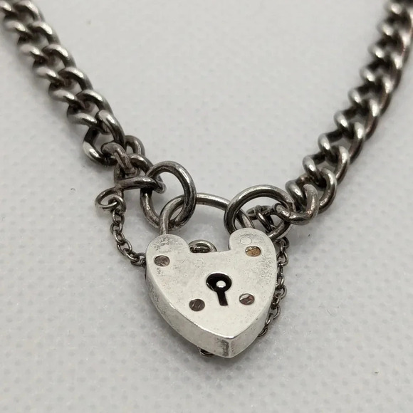 925  Victorian style lock bracelet - Picture 2 of 5